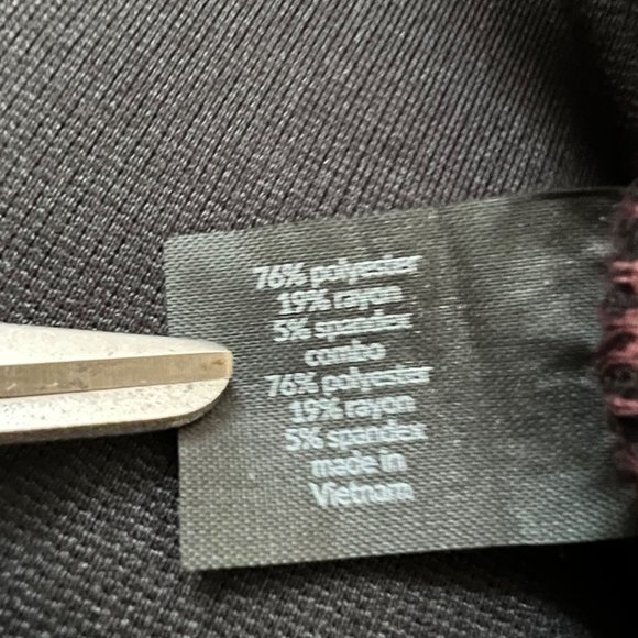 Lane Bryant Womens Colorblock Bodycon Sheath Dress Burgundy Black plus size 26 - Picture 10 of 13